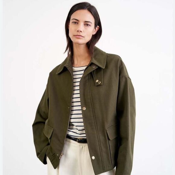 NWT Nili Lotan Gaspard Jacket Army Green - Picture 3 of 8